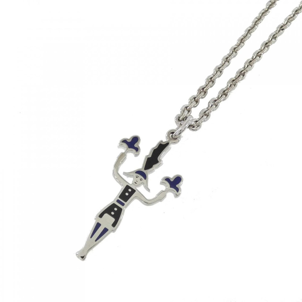 HERMES Silver Necklace